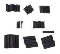 FUZVOL 127PCS Black Heat Shrink Tubing Kit 12 Size Electric Insulation Heat Shrink Tubing Sleeving Wrap Car Electrical Cable, Ideal for Repairs