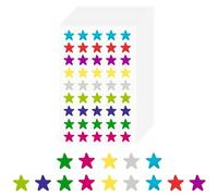 FUZVOL 1350 Counts / 30 Sheets 9 Colours Small Star Stickers, Colorful Star Stickers for Kids Reward Students and Teachers, 0.5" Diameter Stars Stickers for Reward Chart