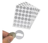 FUZVOL 150 PCS Scratch Off Lables 2.5cm Grey Stickers Round Sticky Stickers Labels Self Adhesive DIY Labels for Activity Schools Crafts Gift