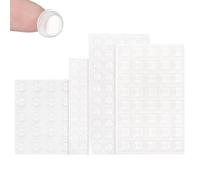 FUZVOL 165 Pieces 4 Sizes Adhesive Bumper Pads Clear Rubber Feet, Clear Furniture Buffer Pads for Cupboard, Cabinet Doors, Drawers, Picture Frames, Cutting Boards, Glass Non Slip