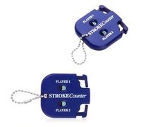 FUZVOL 2 Pack Golf Stroke Counter, Mini Blue Golf Counter, Golf Score Keeper with Dial Reset Tool Key Chain for Outdoor Sport Scoreboard Games and Golf Accessories