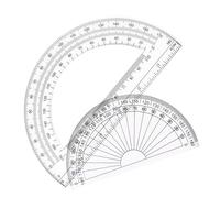 FUZVOL 2 PCS Plastic Protractors 180 Degree Protractor for Students Teachers Office School Drafting and Measuring Math Tool for Angle Measurement with Semicircle