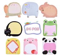 FUZVOL 24 Pack Animal Sticky Notes,Cute Party Bag Fillers for Kids,Self-Stick Marking Notes for School,Office&Home