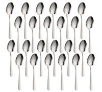 FUZVOL 24-Piece 6.7-Inch Stainless Steel Spoons Set, Modern Design, Dishwasher Safe