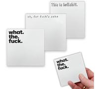 FUZVOL 3 Pack Small Sticky Notes, Sticky Notes Set, What The Fuck Sticky Notes Novelty Office Supplies, Rude Posted Notes Desk Accessories, Self-Stick Notes for Note Taking Funny Gifts for Friends
