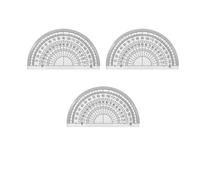 FUZVOL 3 PCS Plastic Protractors 180 Degree Protractor for Students Teachers Office School Drafting and Measuring Math Tool for Angle Measurement with Semicircle