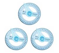 FUZVOL 3 Pcs Plastic Protractors 360 Degree Protractor Angle Measure for Students Teachers Office School Drafting and Measuring Math Tool