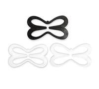 FUZVOL 3 PCS Racer Back Bra Clip,Bra Straps Clips,Non-Slip Bra Straps Clips,Bra Strap Retainers,Conceal Bra Strap Retainers,Cleavage Control Bra Tightener Clips(Black, White,Clear)