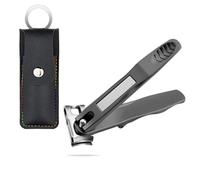 FUZVOL 360°Rotating Nail Clippers for Seniors,Long Handle Nail Clipper for Fingernail and Toenail,Sharp Toenail Clippers for Men and Women(Black)