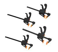 FUZVOL 4 Pcs Clamps Set 4 Inch Quick Grip, Ratchet Bar Clamps for Woodworking One Handed Release, Ideal for DIY Craft Handmade Projects, Quick Adjustment