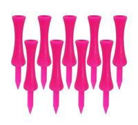 FUZVOL 40 PCS Castle Golf Tees Plastic 57MM Castle Tees Durable Pink Long Golf Tees for Professional Practice