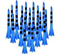 FUZVOL 50 Pcs Golf Tees Durable Plastic Tees Unbreakable 3 1/4 Inch 83mm Driver Tees Reduces Friction & Side Spin 5 Prongs Plastic Tees for Golf Lovers