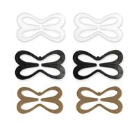 FUZVOL 6 PCS Racer Back Bra Clip,Bra Straps Clips,Non-Slip Bra Straps Clips,Bra Strap Retainers,Conceal Bra Strap Retainers,Cleavage Control Bra Tightener Clips(Black,Beige,Clear)