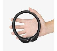 FUZVOL Bike Lock Cable, 4-Digit Combination Bicycle Lock for Cycle, Motorbike, Scooter, Mountain Bike, Pram, Outdoor, High Security & Waterproof Bike Chain Locks,Portable(Black)