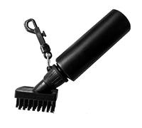 FUZVOL Black Golf Cleaning Brush, Golf Brush with Hook, Golf Club Brush Groove Cleaner, Golf Club Cleaning Brush, Golf Clean Accessories for Golf Ball Club Wet Scrub