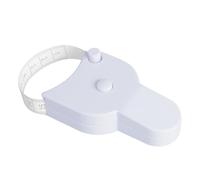FUZVOL Body Tape Measure 150 CM White Body Measuring Tool Retractable Measurement with Push-Button Mini Measurement for Arm, Thigh, Chest, Weight Loss