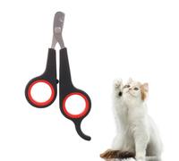 FUZVOL Cat Nail Clippers Professional Animal Nail Trimmer Cat Claw Trimmer Curved Blade Sharp Safe Blades For Small Pet Kitten Guinea Pig Rabbit Nail Clipper(Black and Red)
