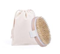 FUZVOL Dry Brushing Body Brush,Natural Bristle Bath Shower Brush for Exfoliating,Removing Dead Skin,Improving Stimulates Blood,Dry Body Brush with loofah Suitable for All Skin Types
