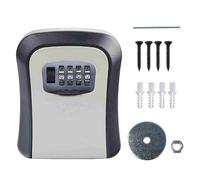 FUZVOL Heavy Duty Waterproof Key Safe Wall Mounted Lock Box, Resettable 4 Digit Combination Security Cabinet, Outdoor & Indoor Secure Storage for Keys & Valuables
