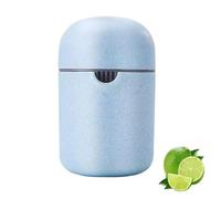 FUZVOL Lemon Squeezer,Portable Orange Juicer Lime Juicer with Two Ways of Use,Manual Citrus Lemon Juicer Cup for Different Fruits(Blue)