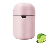 FUZVOL Lemon Squeezer,Portable Orange Juicer Lime Juicer with Two Ways of Use,Manual Citrus Lemon Juicer Cup for Different Fruits(Pink)