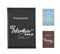 FUZVOL Passport Holder PU Leather Passport Cover for Documents, Passport Wallet for Credit Cards, Business Cards, Money, Travel Wallet Women & Men Travel Boarding Accessories, Black