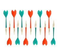 FUZVOL Set of 12 Soft Tip Darts,Plastic Soft Tip Darts for Soft Dartboards,Great Indoor Office Home Games for Kids and Adults (Red+Green)