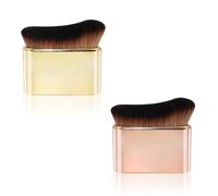 FUZVOL Tanning brush,Self Tan Brush,Blending Buffing Stippling Foundation Brush,Liquid Powder Cream Concealer Cosmetics brush for Body Make up(Rose Gold&Gold)