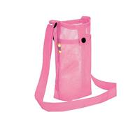 FUZVOL Water Bottle Carrier Water Bottle Holder with Adjustable Shoulder Hand Strap Portable Durable Water Bottle Bag for Adults Kids Walking Hiking Camping Travelling Exercise Pink