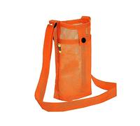 FUZVOL Water Bottle Carrier Water Bottle Holder with Adjustable Shoulder Hand Strap Portable Durable Water Bottle Bag for Adults Kids Walking Hiking Camping Travelling Exercise (Orange)