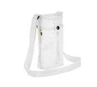 FUZVOL Water Bottle Carrier Water Bottle Holder with Adjustable Shoulder Hand Strap Portable Durable Water Bottle Bag for Adults Kids Walking Hiking Camping Travelling Exercise White
