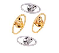 FUZYXIH 4 practical earring stabilisers, earring lifter for hanging ears, silicone and copper stud stopper, safety back, m, As described