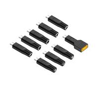 FUZYXIH 9 Piece PD100W Type C Input to Female Output Converter Adapter for Laptops with Fast Charging and Security Features Wide Compatibility Adapter