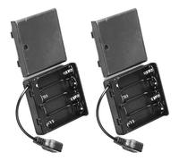 FUZYXIH AA Battery Power Supply Housing with Switchable Control, USB Connection for LED Light Strips, Safe Durability, Outdoor Use, Rechargeable Battery Box for