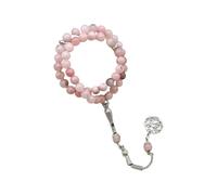 FUZYXIH Artificial Jade Glass Beads Bracelet 45 Pieces HUI Ethnic Cultural Designs 8mm Beads Wearable Daily Jewelry Cultural Tradition, m, As described