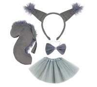 FUZYXIH Cartoon Squirrel Ear Shape Headband with Tail Set, Headband, Animes, Character Performances, Live Broadcast, Headwear, Animal Ear Headbands, Headband, Adult for Women, Colourful