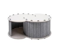 FUZYXIH Cat Tunnel Interactive Toy Round Wool Felt Pet Bed Cat Training Toy for Small Pet Rabbits Play Tunnel