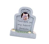 FUZYXIH Engraved Pet Memorial Grave Stones for Garden, Resin Grave Marker for Deceased Animals, Cats, Dog Loss, Gravestones for Memories, Pet Grave Marker