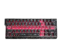 FUZYXIH Ergonomic 19-key keycap set with foggy transparency for comfortable typing and gaming on mechanical keyboards, durable, wear-resistant keycaps