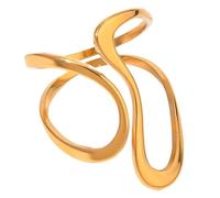 FUZYXIH Exaggerated Opening Rings Geometric Rings Hand Jewelry Irregular Adjustable Suitable for Fashion Enthusiasts Trendy Finger Accessory, As described