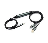 FUZYXIH Fibre Optic to 3.5mm Sound Cable with USB Power Input and Clear Sound Output Conversion Digital to Analog Converter Cable