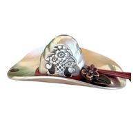 FUZYXIH Handmade Cowboy Hat Keychain Pendant Decorative Pendant Craft Accessories Corrosion Resistant for Easy Carrying with Engraved, Einheitsgröße, As described, As described