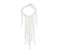 FUZYXIH Imitation Pearl Fringe Necklace, Adjustable Clavicle Chain for Women, Elegant Accessory, Seductive Stone Necklace