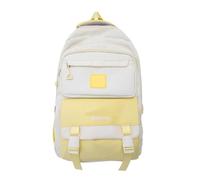 FUZYXIH Laptop Backpack, Book Bag with Adjustable Shoulder Strap, Comfortable Daypack, Suitable for School and Daily Life, Nylon Backpack, yellow