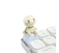 FUZYXIH Mechanical Keycaps Horror Style with Mummy Skeleton Designs, Ergonomic Holder for Switch, Skull Mummy Keycaps