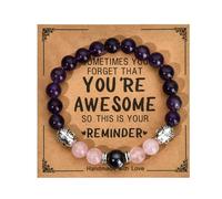 FUZYXIH Modern bracelet with elegant design and attached note card, individual gift bracelet made of mixed materials for sensitive skin, one size, As described