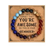FUZYXIH Modern bracelet with elegant design and attached note card, individual gift bracelet made of mixed materials for sensitive skin, one size, As described