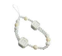 FUZYXIH Pearl Mobile Phone Strap, Versatile Mobile Phone Decoration, Forward-looking Pearls Mobile Phone Strap for Smartphones, Daily Use when Travel, Stylish Bracelet