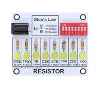 FUZYXIH Portable Ohm Law Soldering Exercise Sets with Resistance Learning Board Portable Circuit
