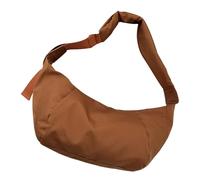 FUZYXIH Practical women's nylon shoulder bag with large storage space, shoulder bag, suitable for travel, school and daily use, travel shoulder bag, brown